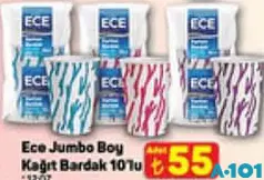 ECE JUMBO BOY KAĞIT BARDAK 10'LU